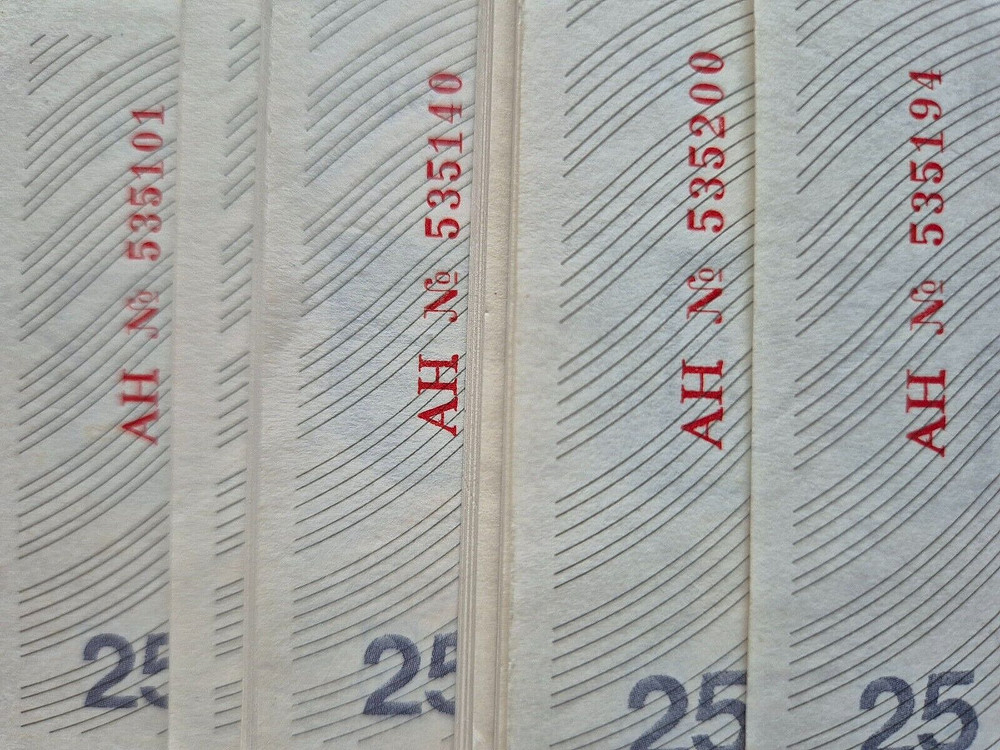 LITHUANIA 25 TALONAS 1991, UNC