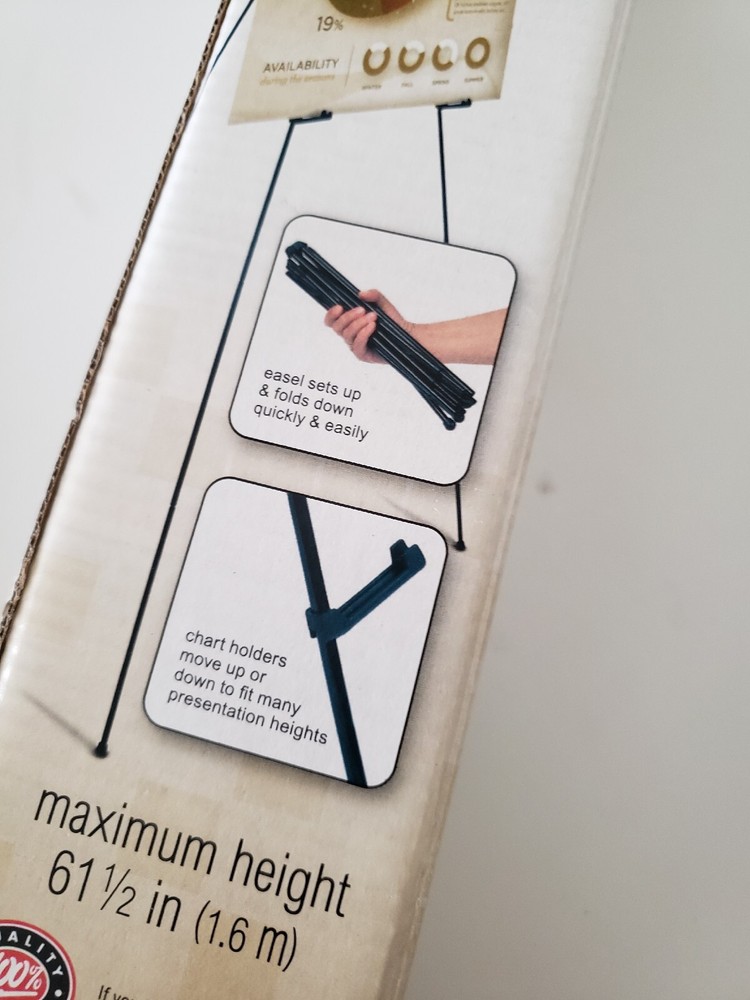 5' Office Depot Quick-Setup Display Easel - Presentations Signs