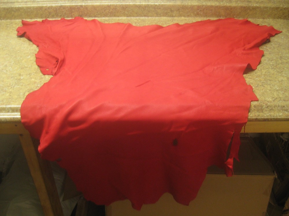 Top Grain Red Deer Leather #0005222 Row T