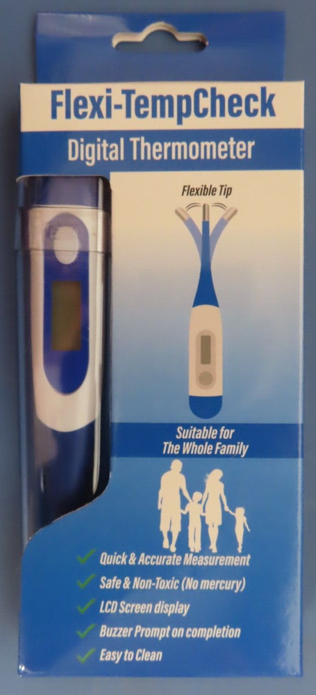 Flexi-TempCheck Digital Thermometer with flexible tip #0-3160  NEW