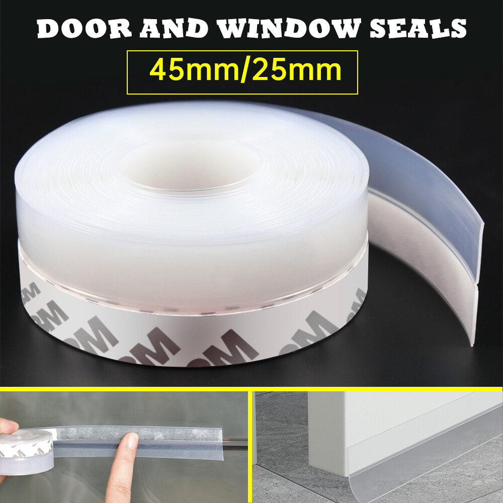 16.4Ft Silicone Seal Strip Door Weather Stripping Sealing Tape for Draft Stopper