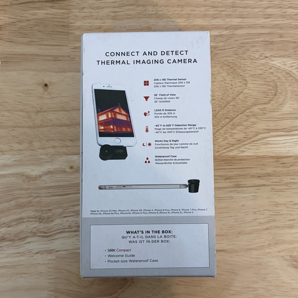 Seek Compact Thermal Imaging Camera for iPhone IOS Lightning Connector