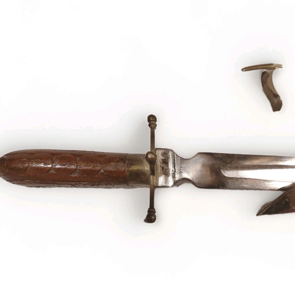 Exquisite Hand Carved Antique Barbecue Set