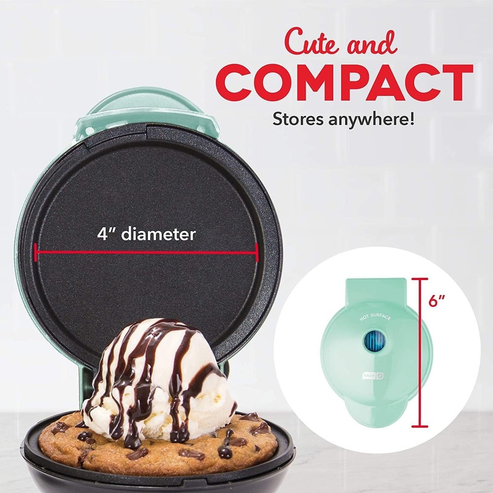 Mini Griddle Maker Nonstick Pancake Sandwich Maker Compact Aqua