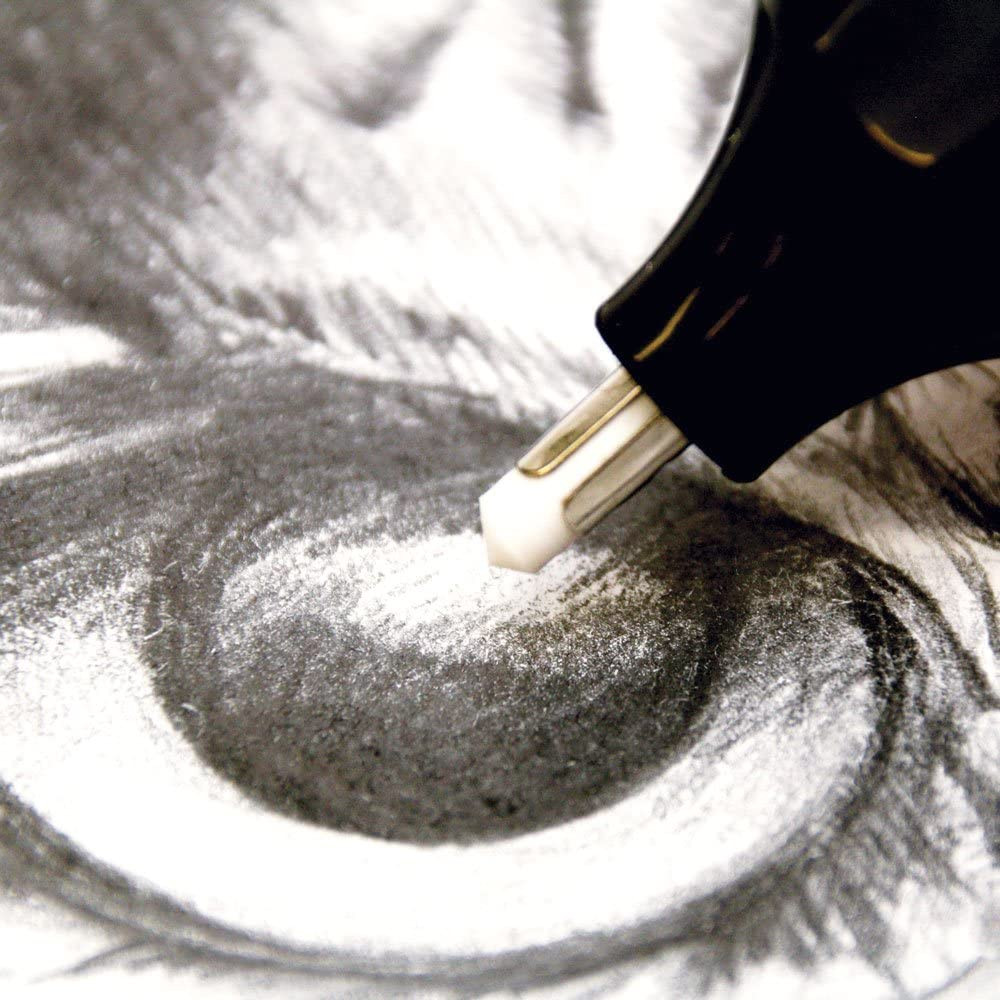 Electric Eraser, Includes 30 Eraser Refills. Suitable for Use with Graphite Penc