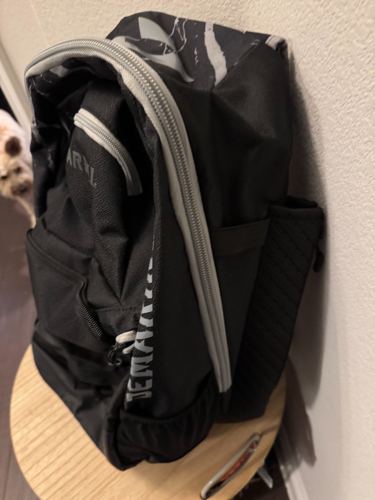 DeMarini Baseball Softball Backpack w Double Bat Pockets, Black, Extra Large