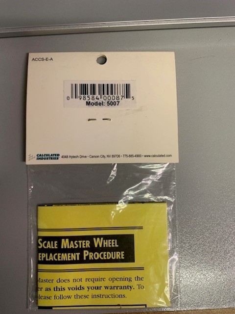 Calculated Industries Scale Master 5007 Replacement Wheel Kit