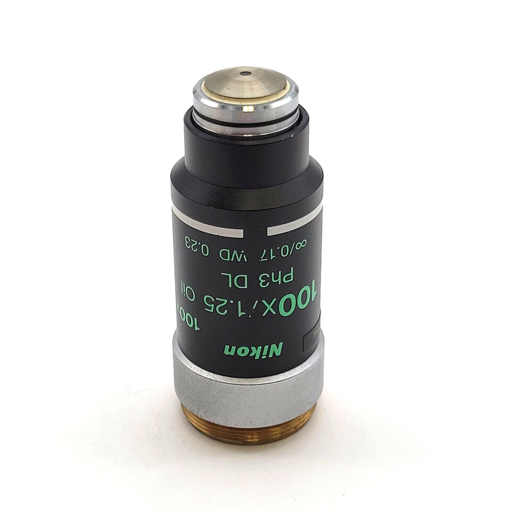 Nikon Microscope Objective 100x 1.25 Oil Ph3 DL Phase Contrast