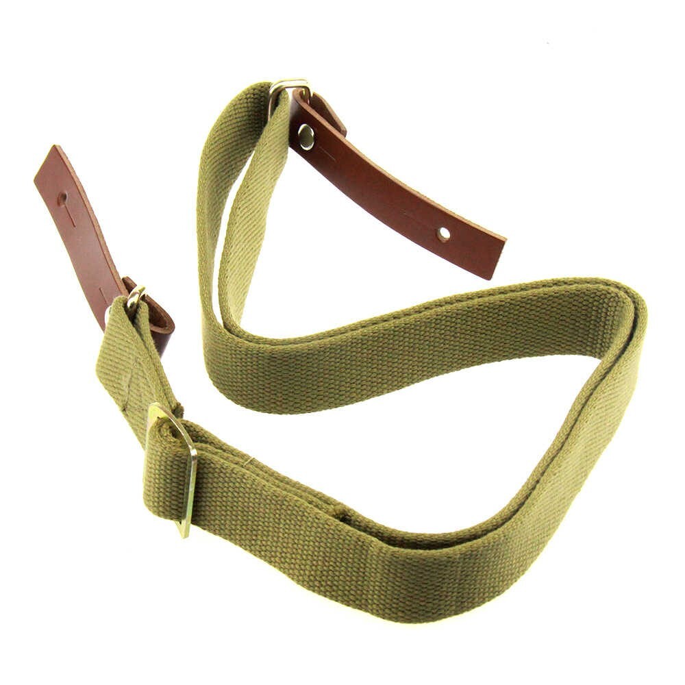 TAN Two Point Sling with Leather Strip for Model 47 SKS