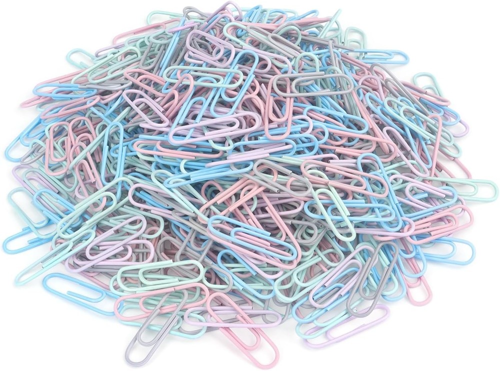 Taki Paper Clips, Medium Size Colored Papers Clips, Colored Clip for
