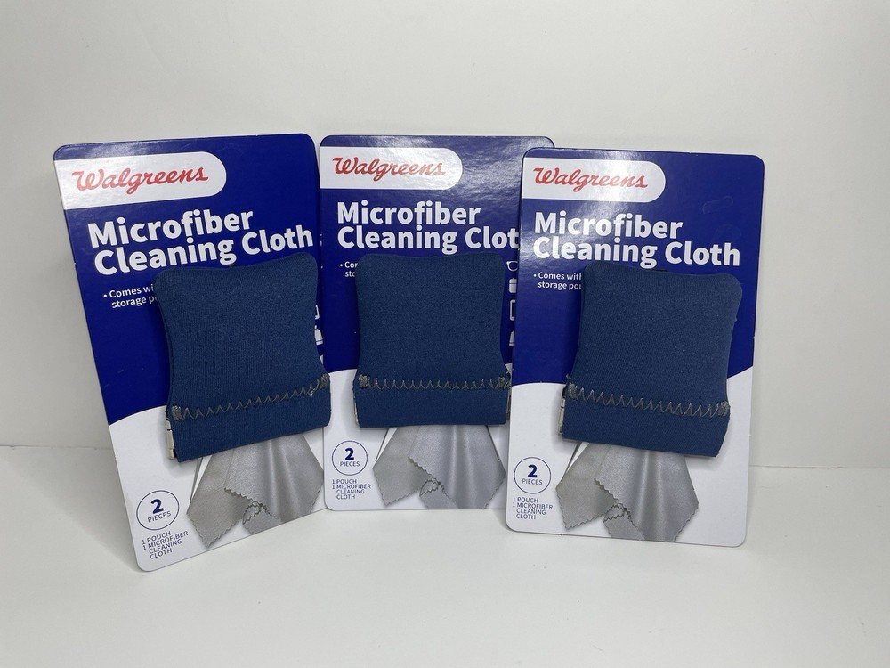3x Walgreens Microfiber Cleaning Cloths – Reusable, Soft, Streak-Free Bundle