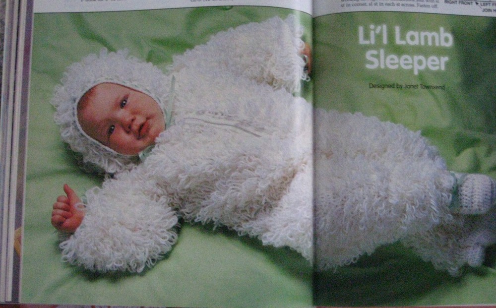 Li'l Lamb Sleeper; outfit (#AF647-146) vintage crochet pattern