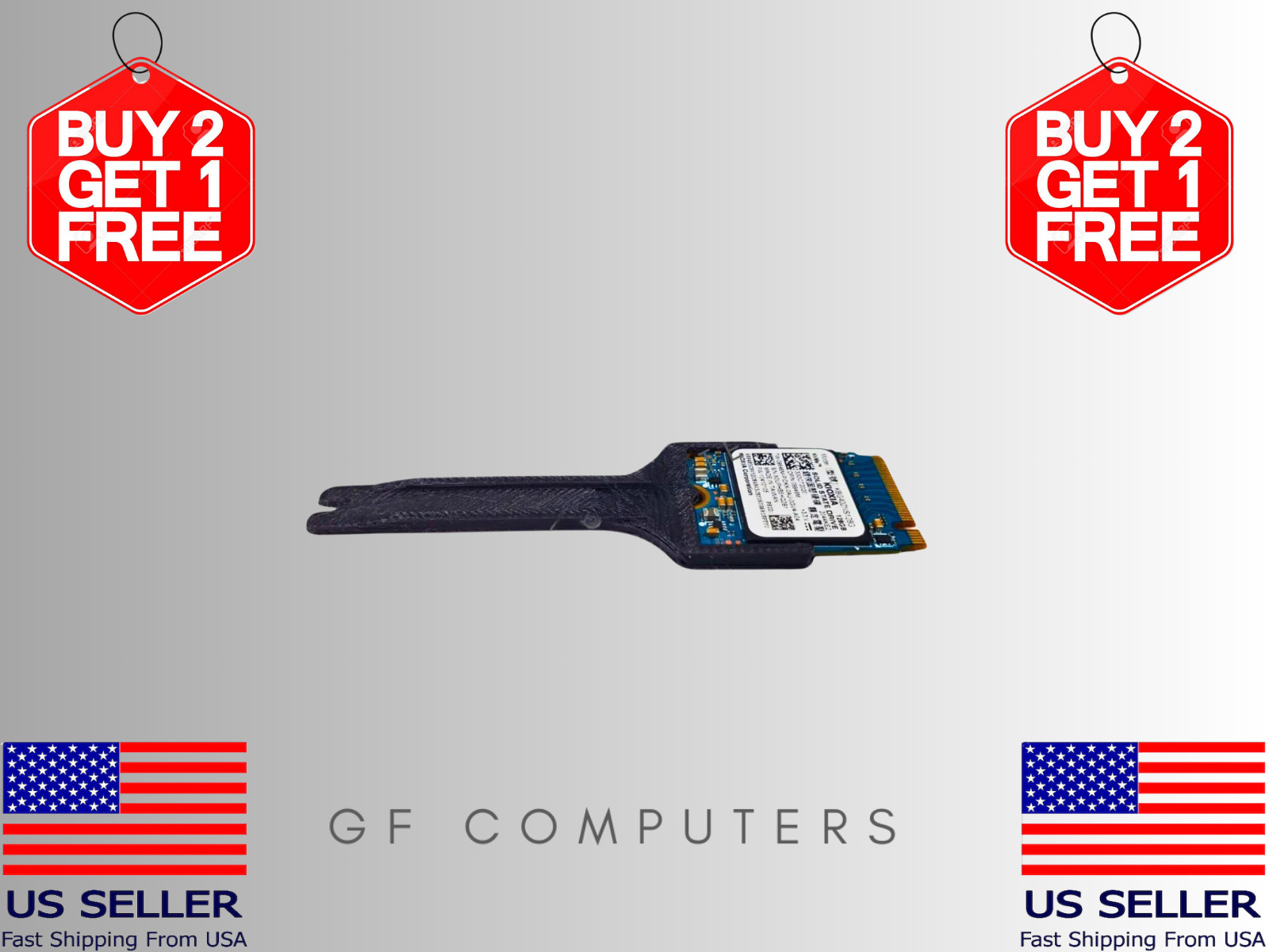 NVMe M.2 Adapter SSD 2230 to 2280 Hard Drive Caddy Converter Extender PCIE