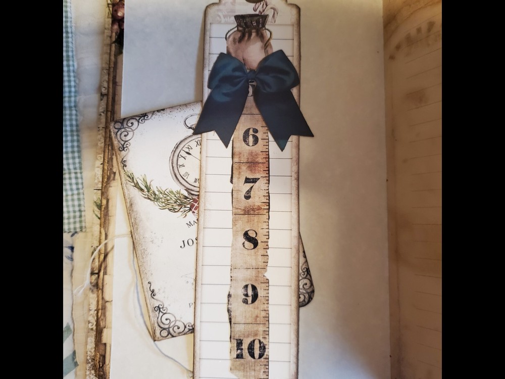 Completed Large Art / Junk Journal Christmas Handmade
