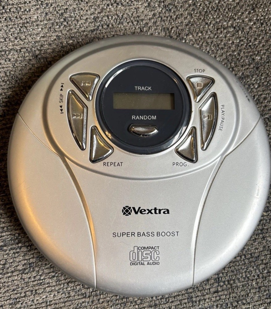 Vintage Vextra Super Bass Boost Compact Disc Player 2004 Model Vx3849 UNTESTED