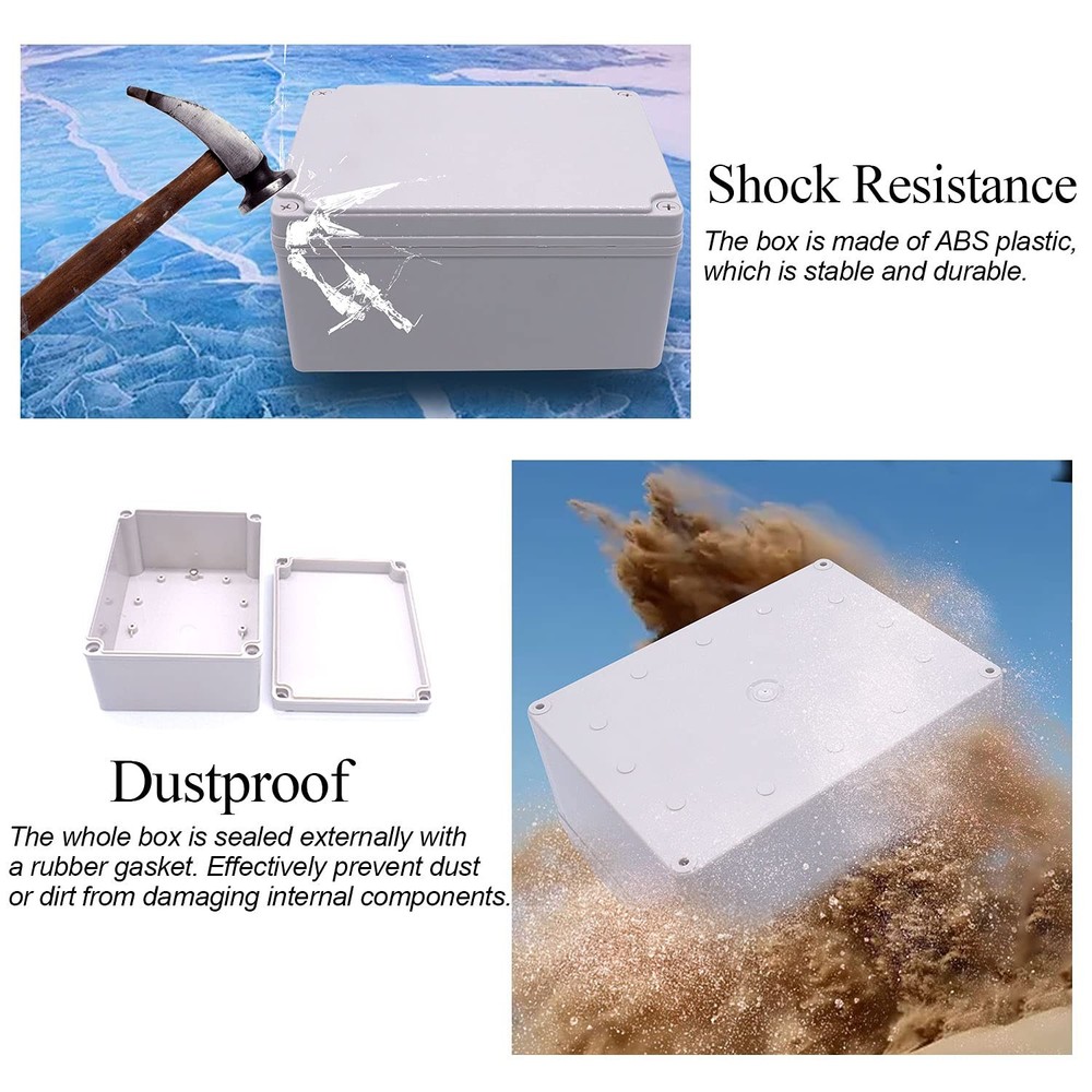 /Waterproof Dustproof IP67 Junction Box ABS Plastic Electrical Project Box DIY C