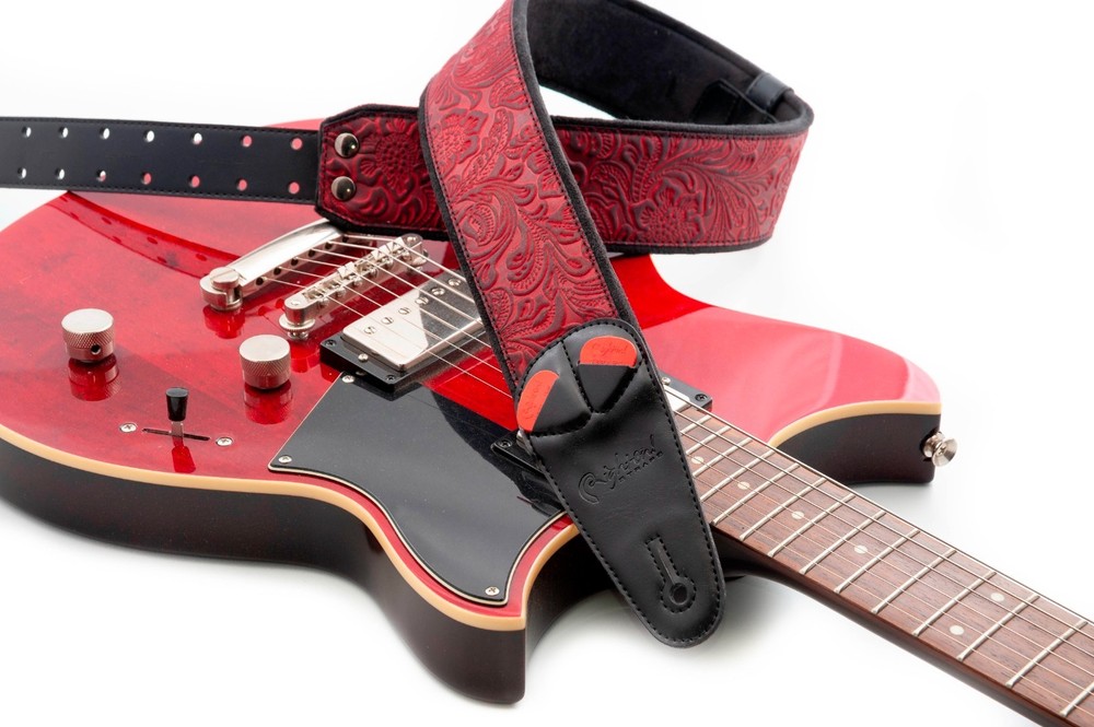 RightOn! Mojo Sandokan Red Guitar Strap