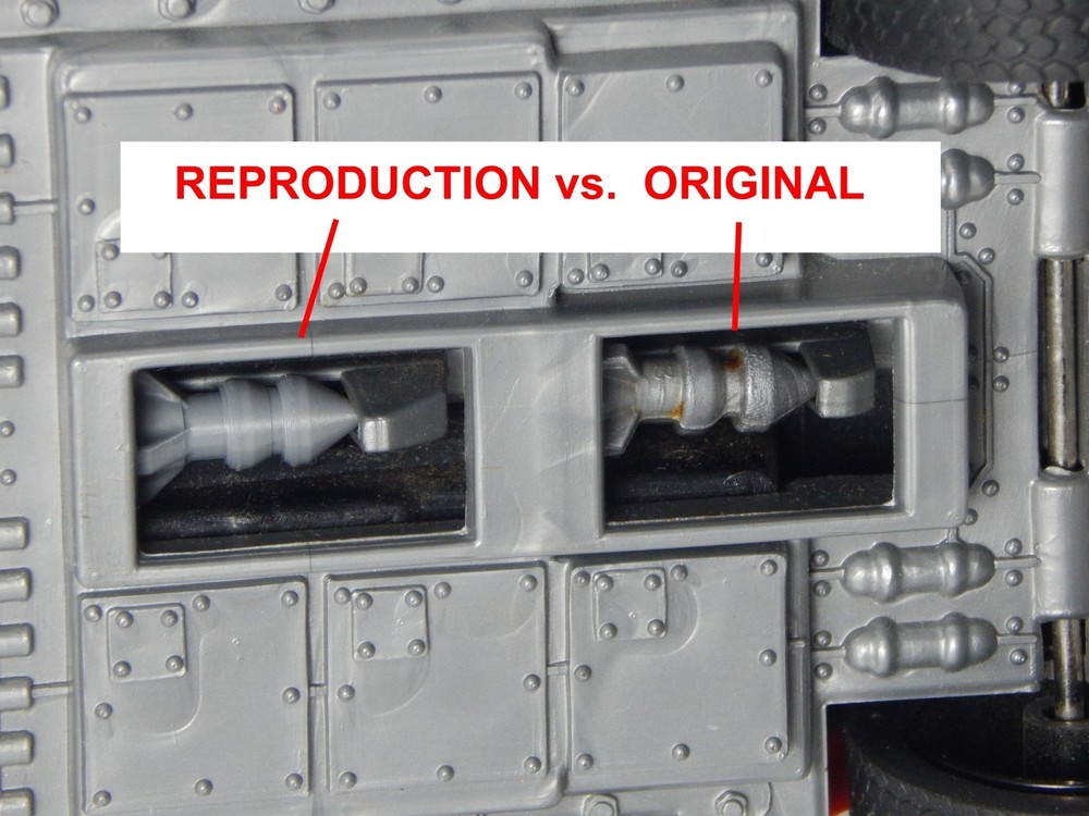 1985 M.A.S.K | Replacement Parts THUNDERHAWK Rocket Bomb Set Custom 3D Repro