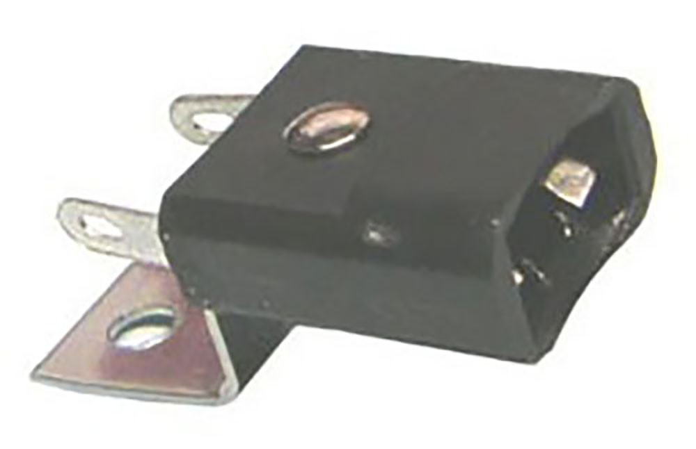 Miniature Wedge Base 2 Lead Lamp Socket with Rear Mount