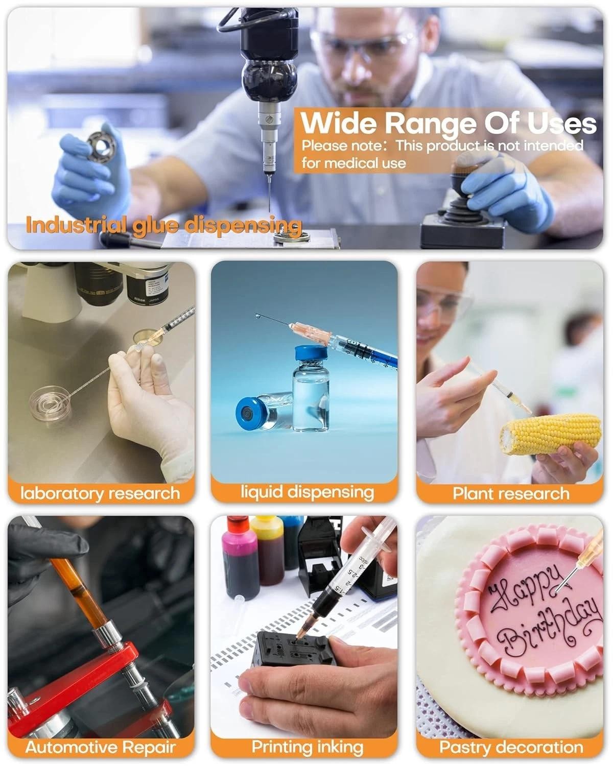 100pcs 25g Needles 25gauge 1inch/25mm Sterile Disposable Injection Needles Dispe