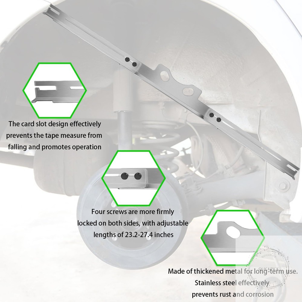 2PCS Wheel Alignment Tool, Heavy Duty Toe Alignment Tool Plates, Front End