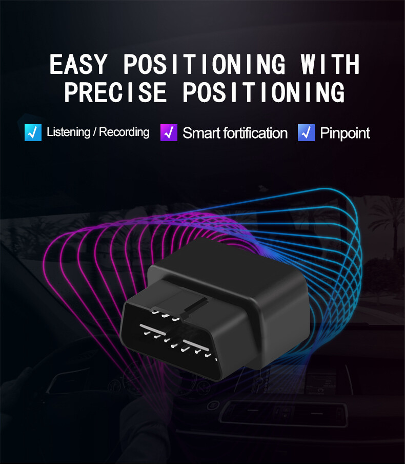 OBD GPS GPRS Car Tracker Real Time Device Locator LED Indicator Remote
