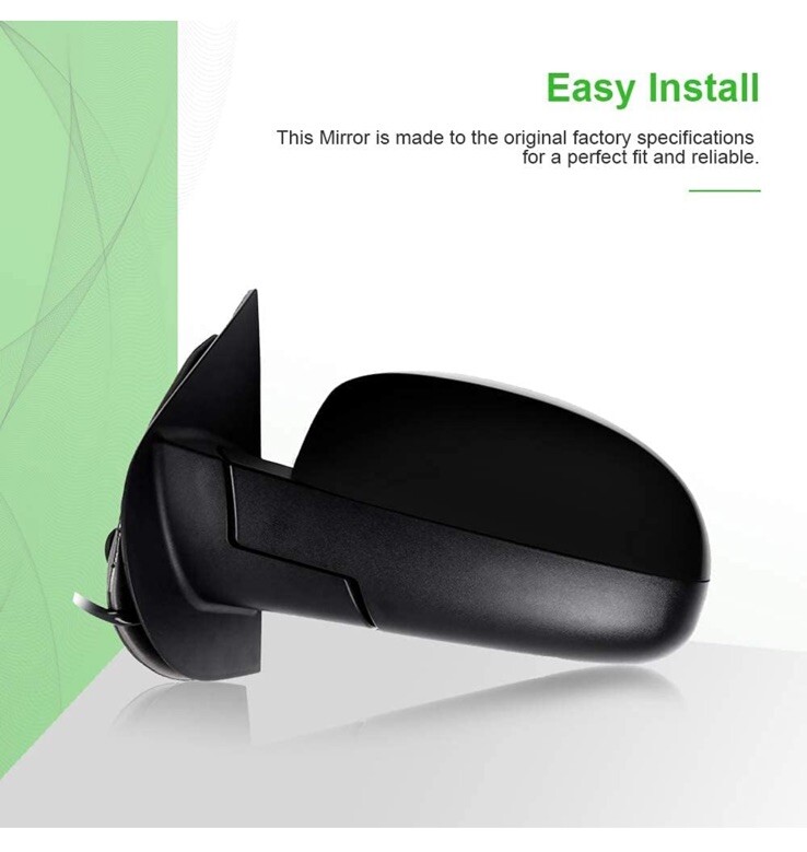 SCITOO Towing Side View Mirror Driver Side, Power Controlled Heated Options