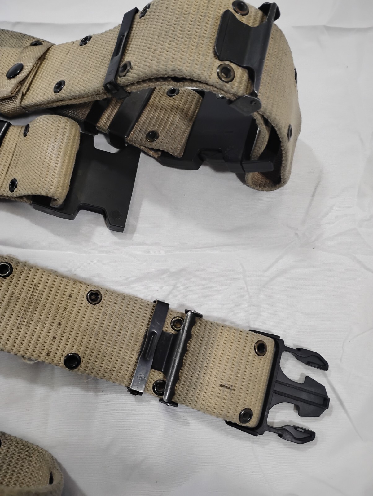 Used Large USGI Authentic Desert Tan Alice Belt USAF Military Army