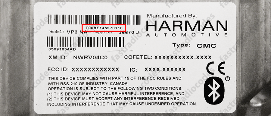 ✅CHRYSLER 200 CAR RADIO ANTI-THEFT UNLOCKING PIN CODE FOR ALL MODELS✅