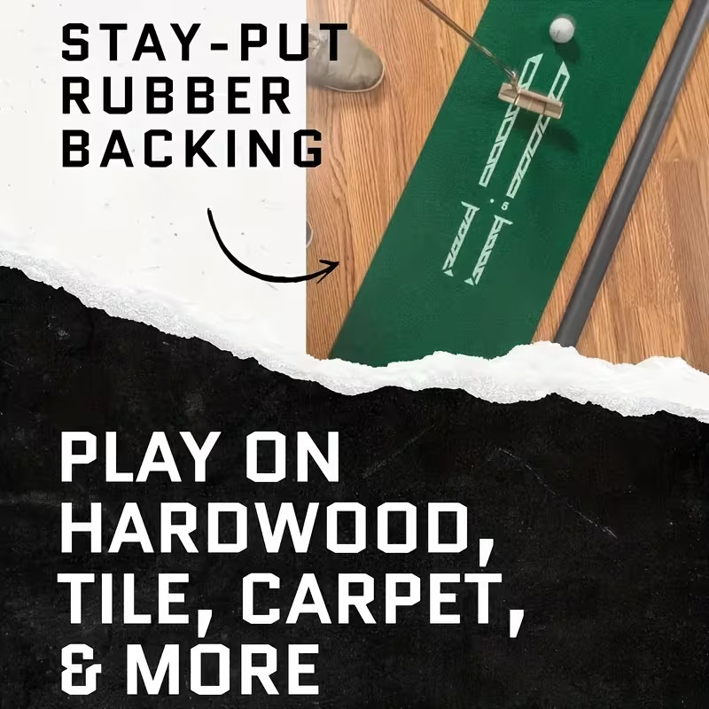 Golf Putting Mat - A Professional Putting Set Featuring an Automatic Ball Return