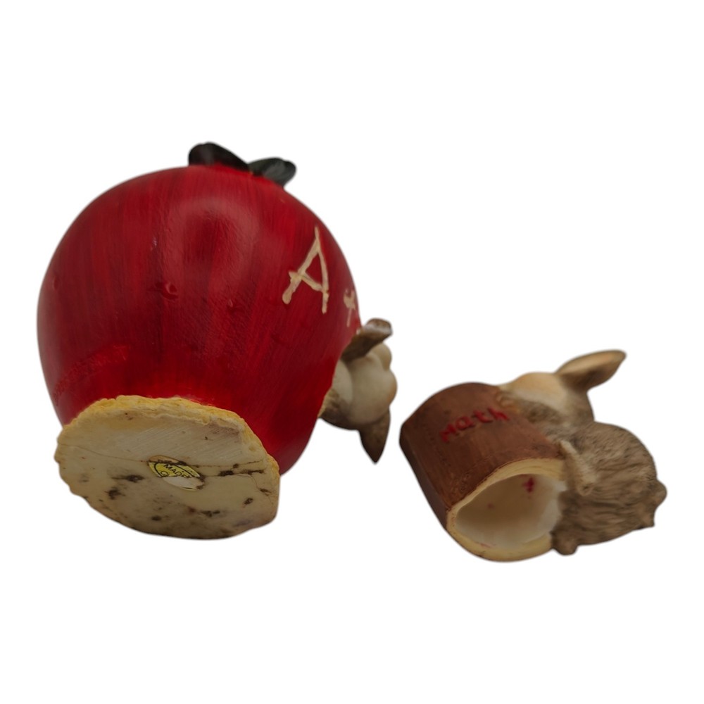 Apple Candle Holder W Mouse Teacher Abc Math