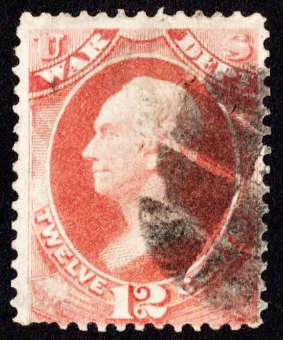 United States Scott O89 Used with pulled perforation.
