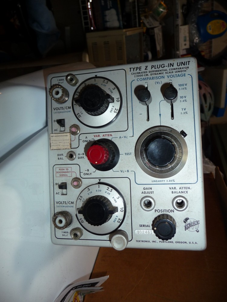 Tektronix Type Z Plug In Unit Serial