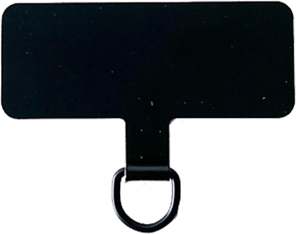 Black Phone Tether Patch - Cell Phone Metal Lanyard Tether Patch | Cellphone Str