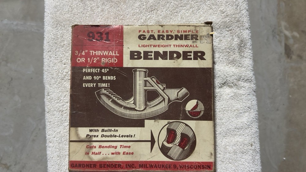 Gardener  Lightweight Thin wall Bender No.931
