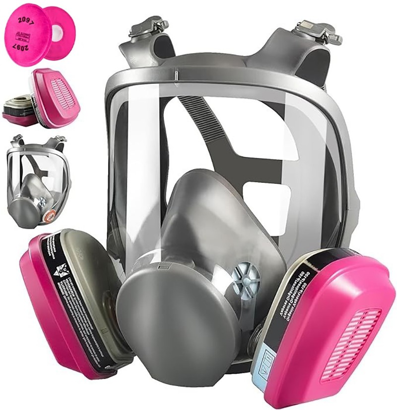 Full Face Gas Mask Painting Spraying Respirator w/Filters for 6800 Facepiece USA