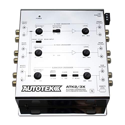 ATK2 3X Active Crossover Processor (Silver) – 8.5 Volts, 2-Way and 3-Way,