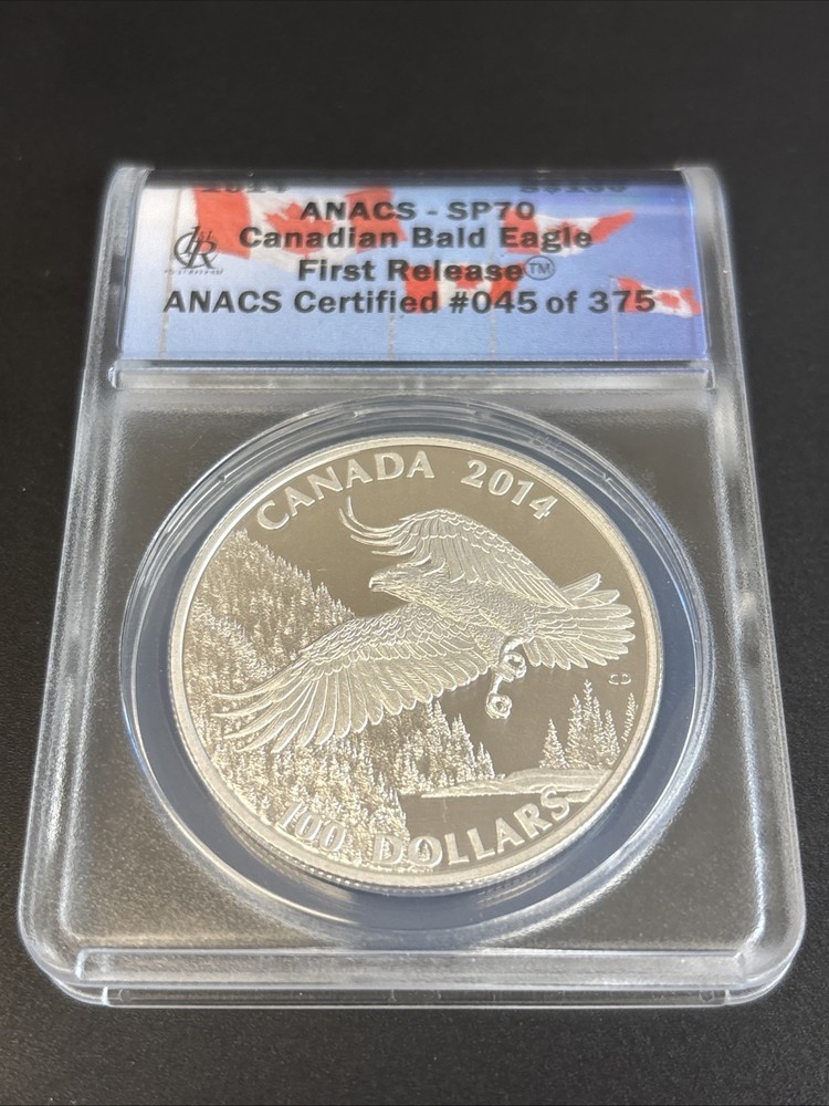 2014 ANACS SP-70 Canadian Bald Eagle first release 100$
