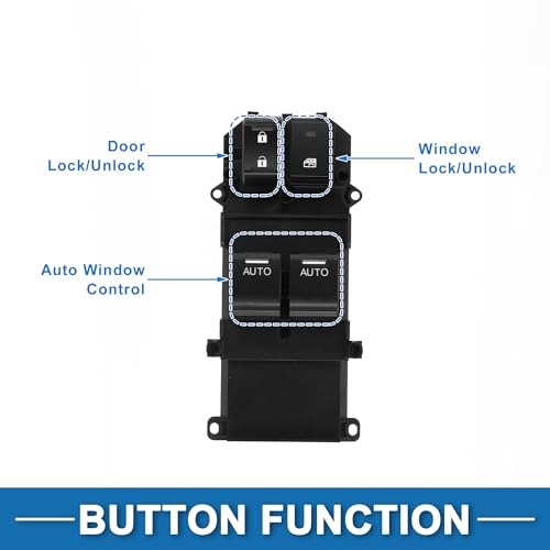 Power Window Switch No.35750-TE0-A41 Front Left Driver Side Window Control