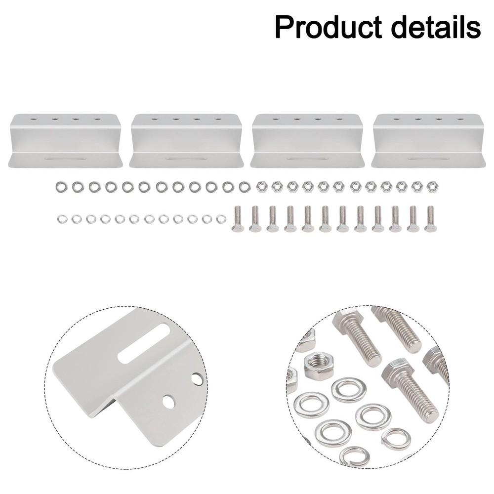 Aluminum Z Brackets Easy Installation Brackets Includes Screws And Nuts