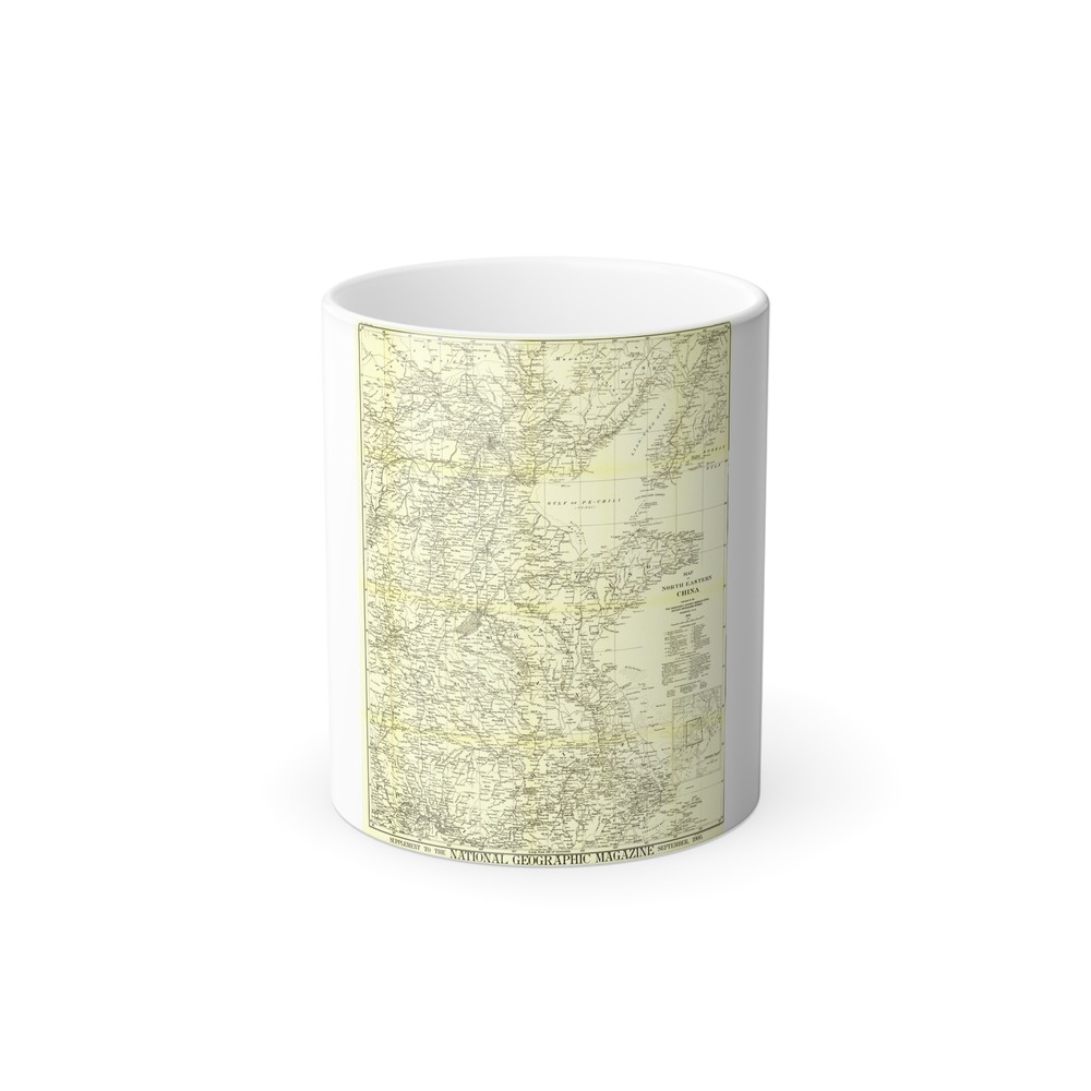 China, North Eastern (1900) (Map) Color Changing Mug 11oz