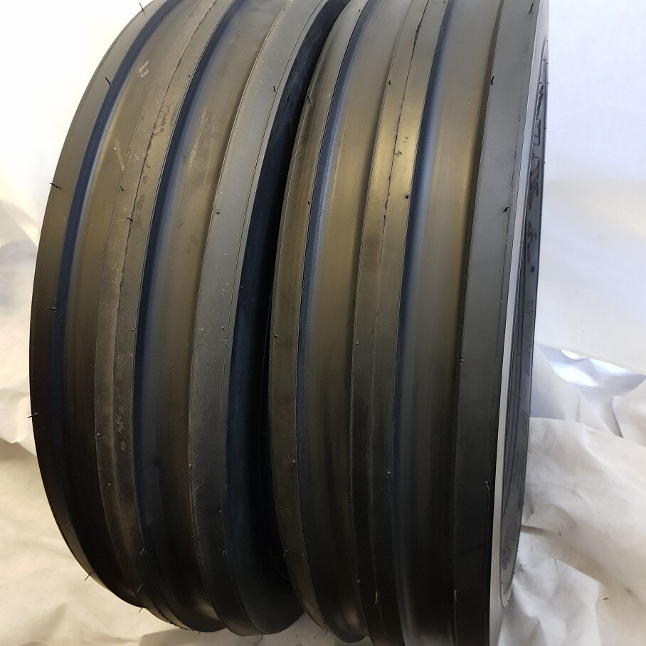 7.50-16 (2 TIRES + 2 TUBES) 8 PLY ROAD CREW KNK-35 3-Rib Farm Tractor 7.50x16