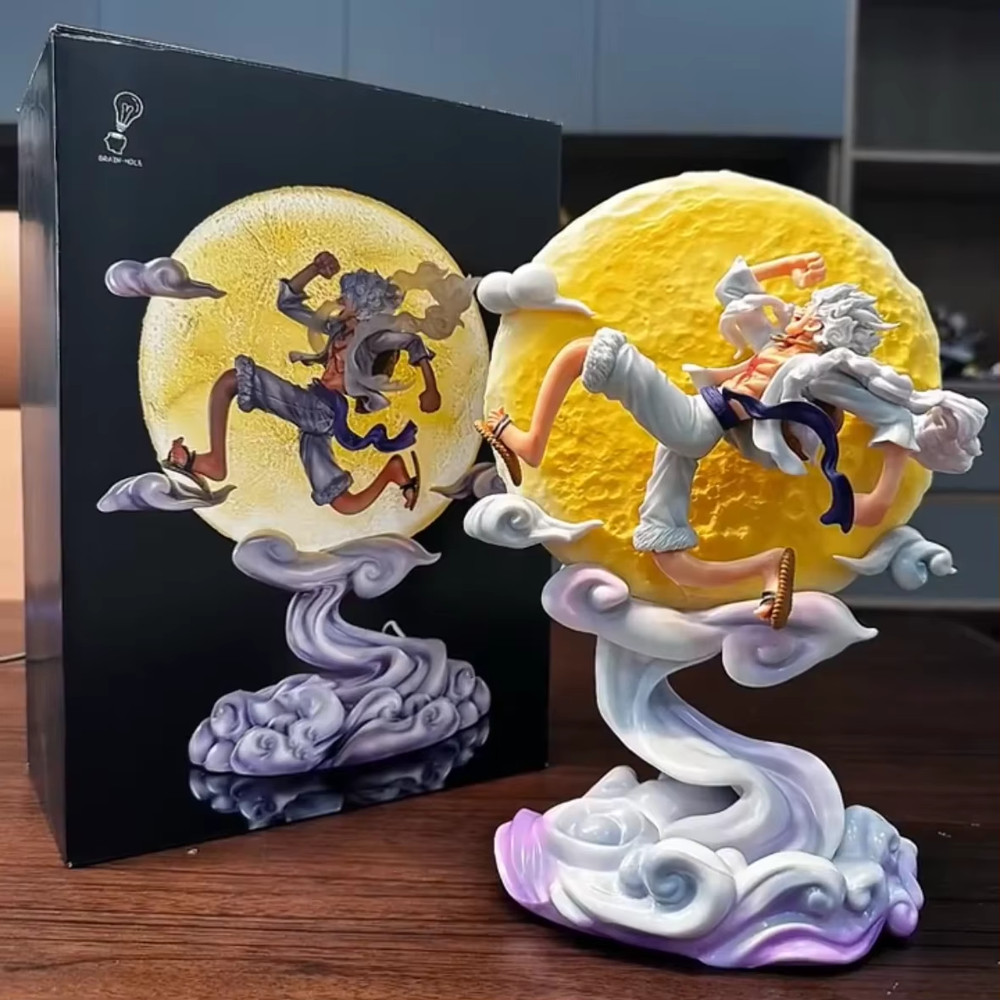 Gear 5 Figurine Luffy LED 28Cm Statuette Collection Night Light Manga Figure