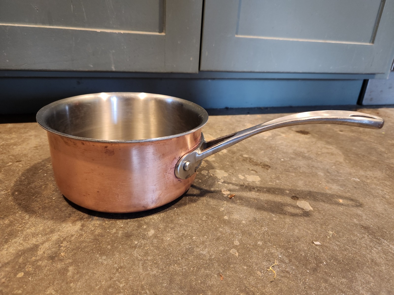 Calphalon 1.5 & 2.5 qt Copper & Stainless Steel Saucepan - NO LIDS