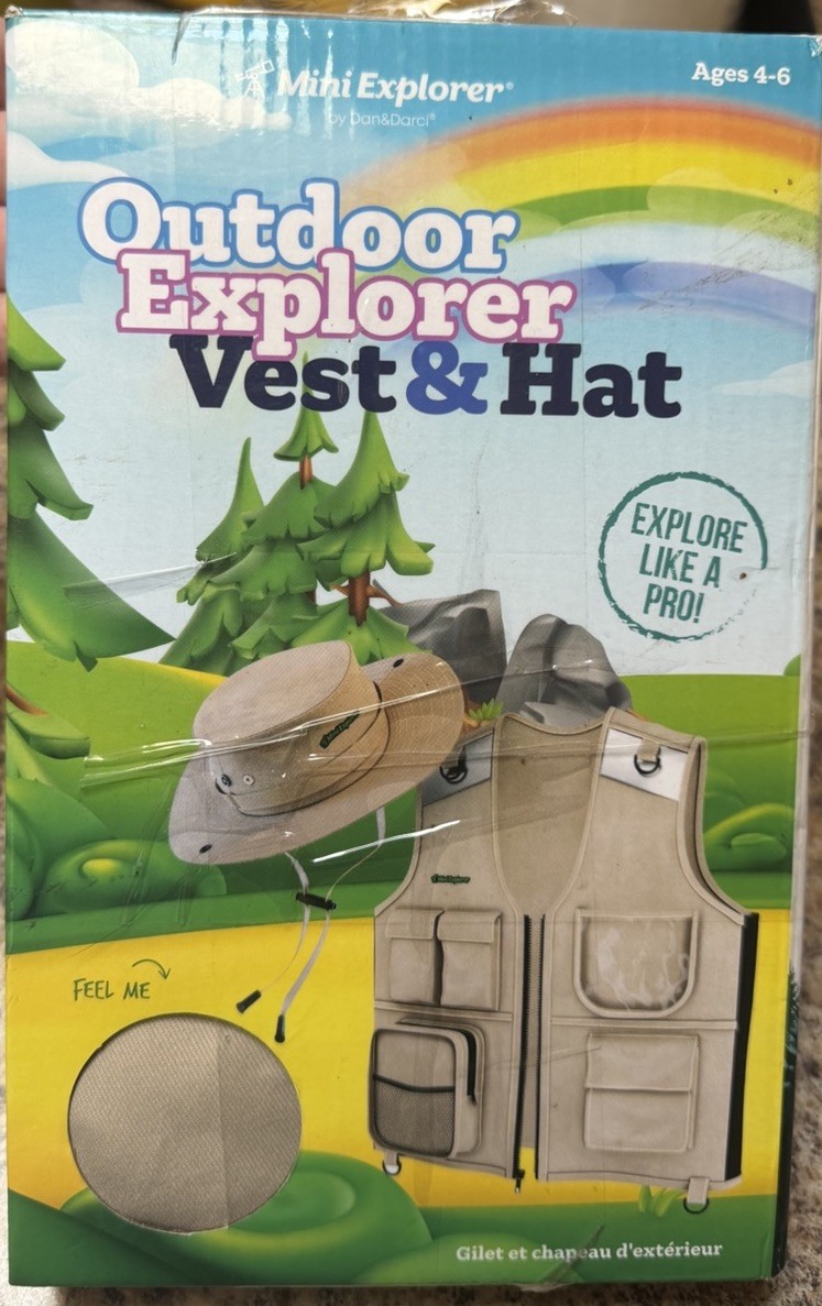 Kids Explorer Vest and Hat Costume - Backyard Safari Cargo Vest Kids