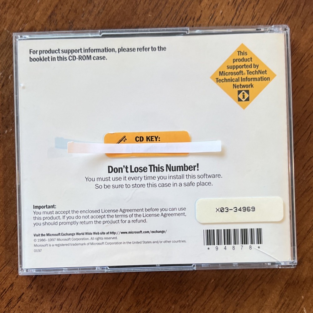 Microsoft Exchange Server 5.0 CD Messaging Server Software