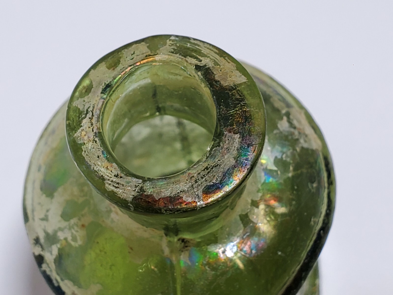 Antique 1800s Blown Glass Inkwell