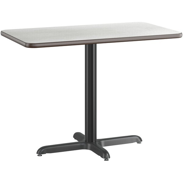 30" x 48" Rectangular Restaurant Table Top with White Birch Laminate Top Finish