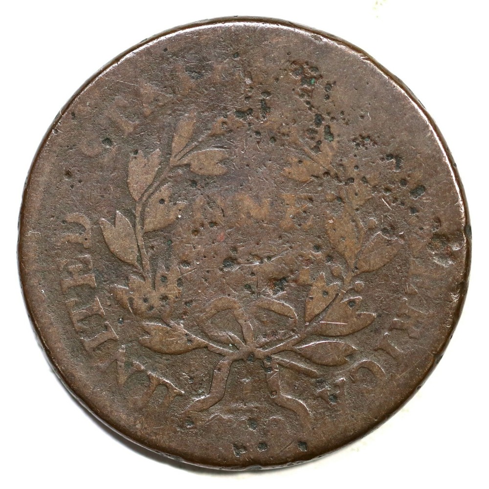 1801 S-219 R-2 Draped Bust Large Cent Coin 1c