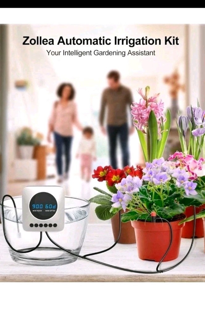 Automatic Plant Watering Device Drip Irrigation Watering System Kit for Vacation